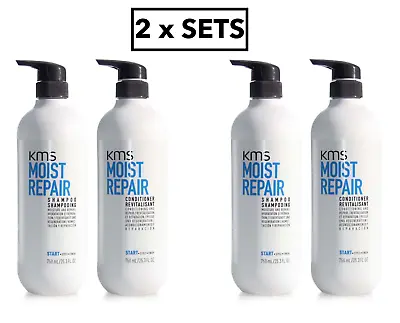 KMS Moist Repair Shampoo And Conditioner 750ml (4 X Bottles) • $215