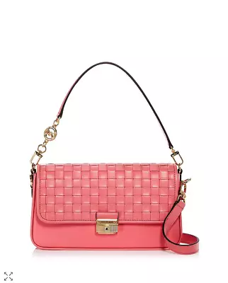 Michael Kors Bradshaw Small Leather Convertible Shoulder Bag In Color Rose/Gold • $358