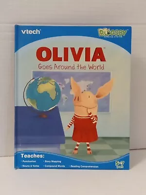 Vtech Bugsby Reading System Book Olivia Goes Around The World  Hardcover Book • $10.95