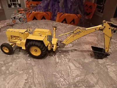 Vintage Toy Tractor Ford Yellow Die Cast Metal- Needs Some Work • $40