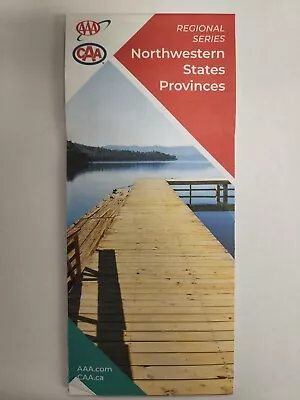 AAA Road Map Of Northwestern  States Provinces  • $8