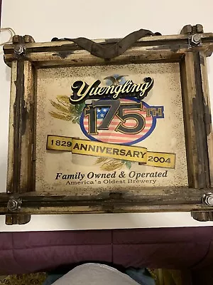 Yuengling 175th Anniversary Sign 28”w X 24 3/4” H 4” D Wood & Metal • $125