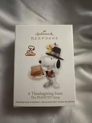 Hallmark Keepsake Peanuts Ornament A Thanksgiving Feast 2012 • $29.99