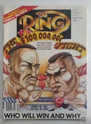 The Ring December 1991 Magazine Evander Holyfield Vs. Mike Tyson Boxing • $10