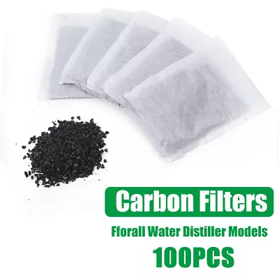 100pcs Activated Carbon Charcoal Filter Bag For Water Distiller Machine Purifier • $102