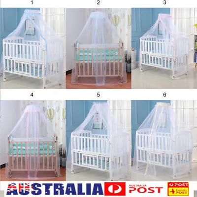Baby Bed Safe Mosquito Net Cradle Bed Canopy Crib Cot Netting Cover Universal AU • $14.62
