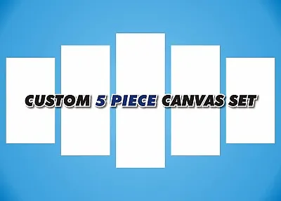 Custom 5 Piece Canvas Print Set - Photo To Canvas Wall Art Canvas Art Gallery • $49.97