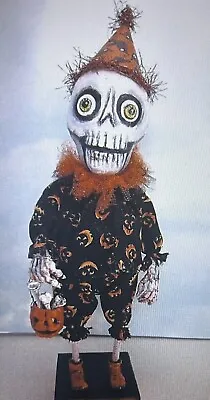  Halloween Bone Head  Cloth Folk Art Doll Pattern By Susan Barmore • $12