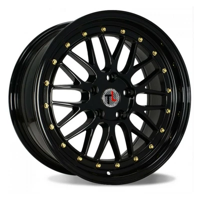 $850 • Buy Tur-309 Set Of 4 Traklite 18x8 5x100 Gloss Black For Corolla & Vw