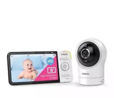 VTech 7  LCD Smart Wi-Fi Baby Monitor With Night Vision No Wall Mount • £59