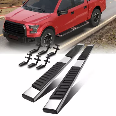 2PCS 6'' Running Boards For 2015-2023 Ford F-150 2017-2022 F-250 F-350 Crew Cab • $135.88