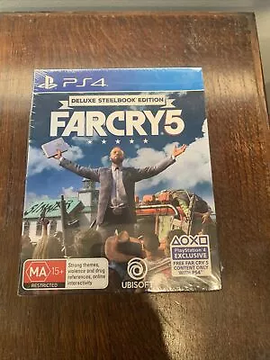 $35 • Buy FARCRY 5 Far Cry Deluxe Steelbook Edition Sony Playstation 4 PS4 Action Shooter