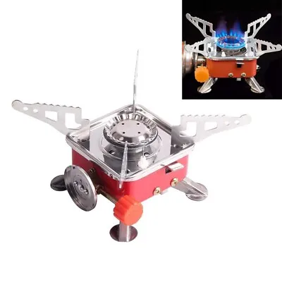 Foldable Square Cooking Stove Outdoor Camping Cooker Picnic Barbecue Gas Furnace • $19.99