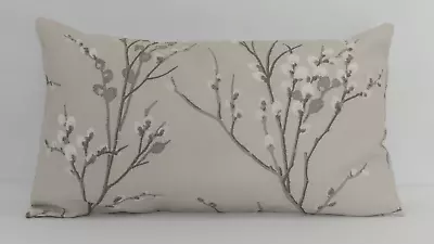 Handmade Bolster Cushion Cover In Laura Ashley Pussy Willow Natural Both Sides • £15.99