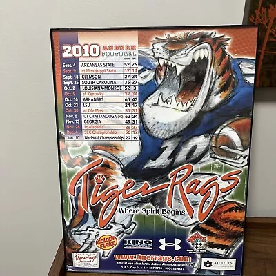 Auburn University 2010 SEC Champions Framed Poster Schedule 16  X 12  • $14.50