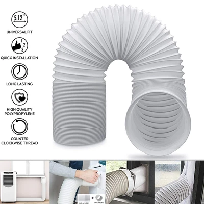 $26.89 • Buy 13cm/15cm Flexible Exhaust Hose Tube Pipe For Portable Air Conditioner Vent Duct