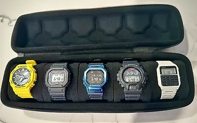 5 Casio G-Shock Watch Lot! GMWB5000G-2D  GW-5000U-1JF  GA-B2100C-9AJF + MORE! • $599