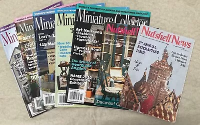 5 Miniature Collector And 2 Nutshell News Magazines Various Years • $10.50