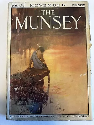 The Munsey Pulp Magazine Nov. 1909  GD/VG  Frederick Cover Art! • $189