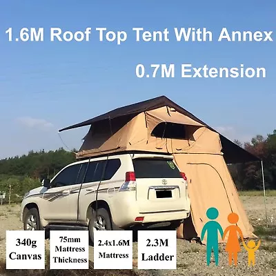 Rooftop Roof Top Tent 3.1x1.6M Camper Trailer 4WD 4X4 Camping Car Rack Annex • $1250