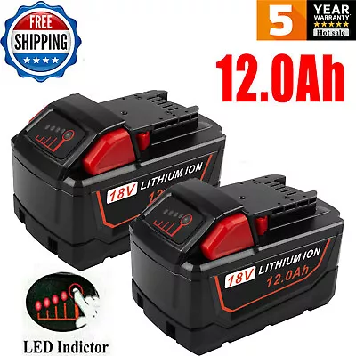 For Milwaukee For M18 18V Lithium 12.0AH Extended Capacity Battery 48-11-1812  • $94.99