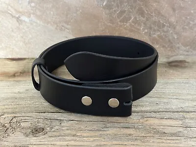 Genuine Leather Belt Strap Casual Belt Snap 1-1/2  Wide - Black Brown • $22.99