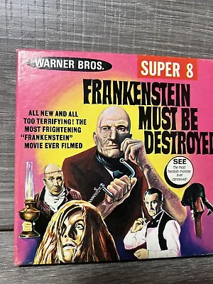 Frankenstein Must Be Destroyed Super 8mm #564 1970 Warner Bros Ken Films B&W • $26.50