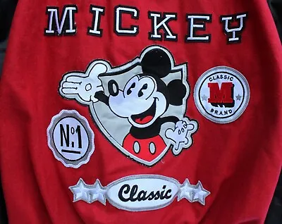Mickey Mouse Club Red Wool Varsity Jacket XL Michael Jackson • $69