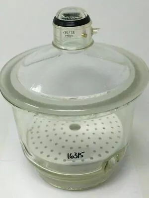 $99.99 • Buy Pyrex 210mm I.D. Vacuum Type Lab Glass Desiccator, 55/38 Lid, & Ceramic Plate