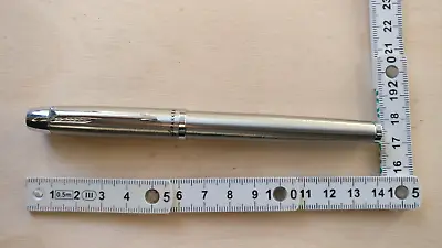 £19.79 • Buy PARKER IM Metal Steel Finish Cartridge Pen M Nib Size Calligraphy