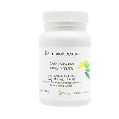 Beta-Cyclodextrin 99.9+% Ultra Pure 50 G Best Deal! • $12.80