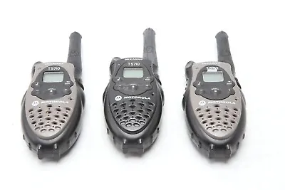 Lot 3x Replacement Motorola Talkabout T5710 Two Way Radio Black Gray A32 • $31.48