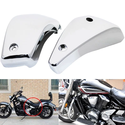 $24.49 • Buy Battery Side Fairing Covers For Yamaha V Star 1300 Xvs1300 2007-2017 Chrome L&R