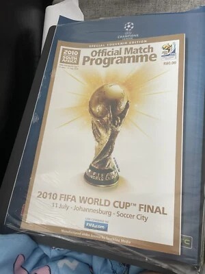 £10 • Buy World Cup Final 2010 Programme Spain V Holland New Sealed Espana Netherlands