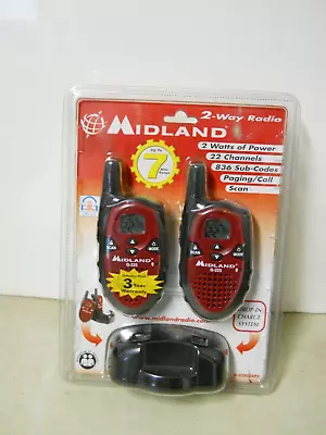 Midland G225C2VP2 Two-Way Radios 5 Mile Range W/ Charger 22 Channels • $23.96