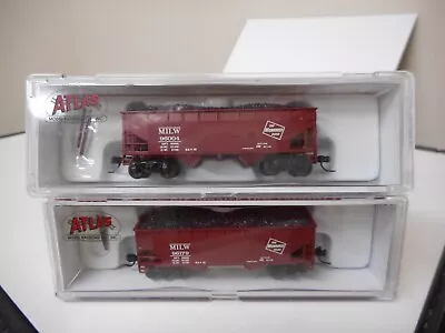 Atlas N Scale 2-bay Offset Side Hopper Milwaukee Road 96004 96179 • $28