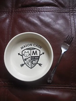 Mason Cash Cat Bowl And Fork Excellent Condition • £12