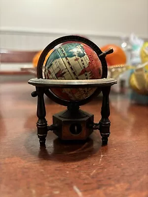 Die Cast Miniature World Globe 3.25” H Pencil Sharpener  • $11