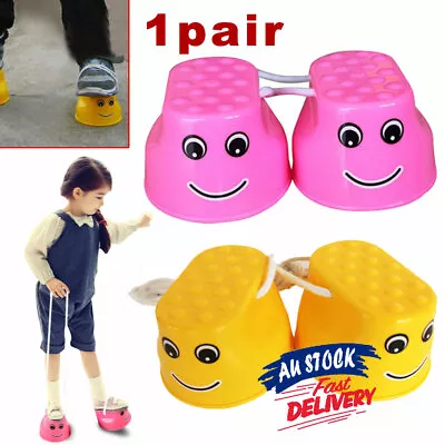 $9.55 • Buy 2Pcs Outdoor Walk Jump Jumping Stilt Walker Stilts Fun Sport Toy For Children