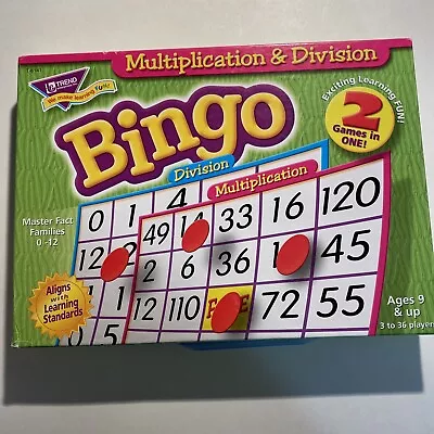 TREND Multiplication & Division Bingo Game Atq • $9.45