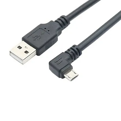 90 DEGREE Right Angle Micro USB Fast Data Sync Charger Charging Cable Lead Wire • £3.99