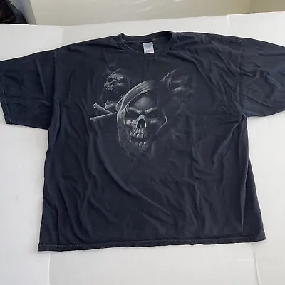 Tennessee River Mens Grim Reaper Death Black T Shirt - Size XXXL Vintage Skull • $21.95