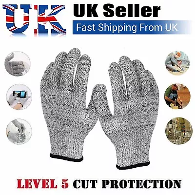 Anti-cut Metal Mesh Butcher Glove Cut Proof Stab Resistant Safety Work Gloves • £4.79
