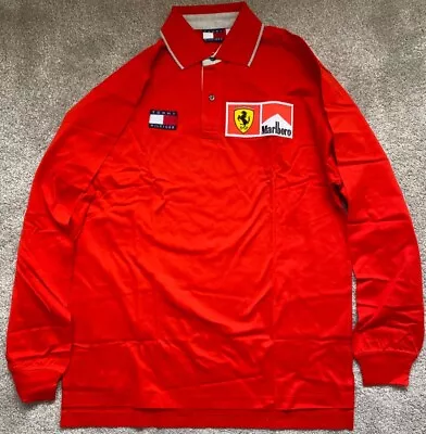 F1 Ferrari Marlboro Hilfiger New Team Issue Michael Schumacher Polo Shirt Tshirt • £179.36