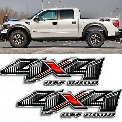 2X Carbon Fiber Off Road Truck Bed 4X4 Decals Parts For Dodge Ram 1500 2500 • $14.99