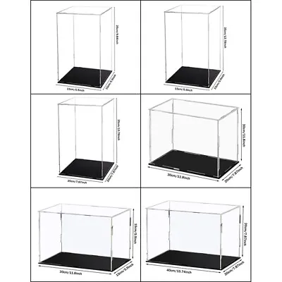 Acrylic Display Case Clear Show Box Dustproof Protection Model Toy Car Figures • £13.99