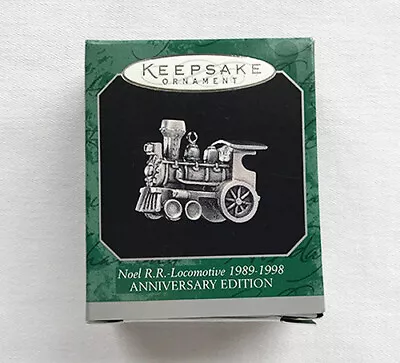 1998 Noel R.R. Anniversary Edition ~ Fine Pewter ~ Hallmark Miniature Ornament • $5.25