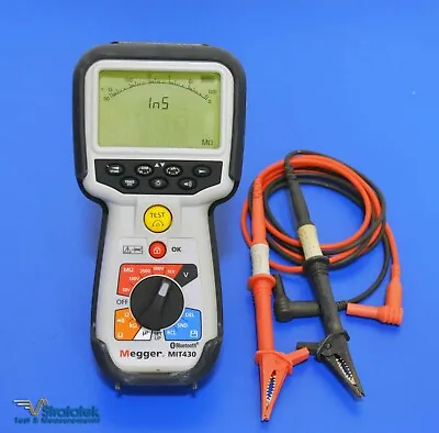 Megger MIT430 1kV Insulation Tester Multimeter 1000VDC Calibrated Megohmmeter • $749