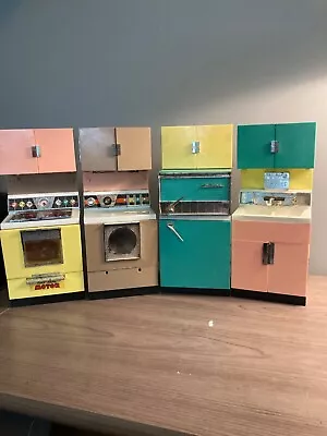 Vintage 1960s Barbie Dream Kitchen Deluxe Reading Corp (4pcs) W/food & Dishes • $65