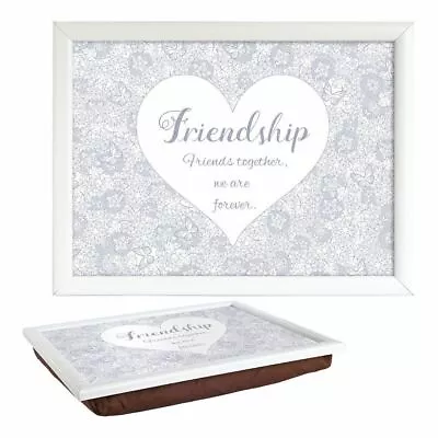 Said With Sentiment Friendship Lap Tray Cushioned Bean Bag Dinner Laptop Gift • £21.99